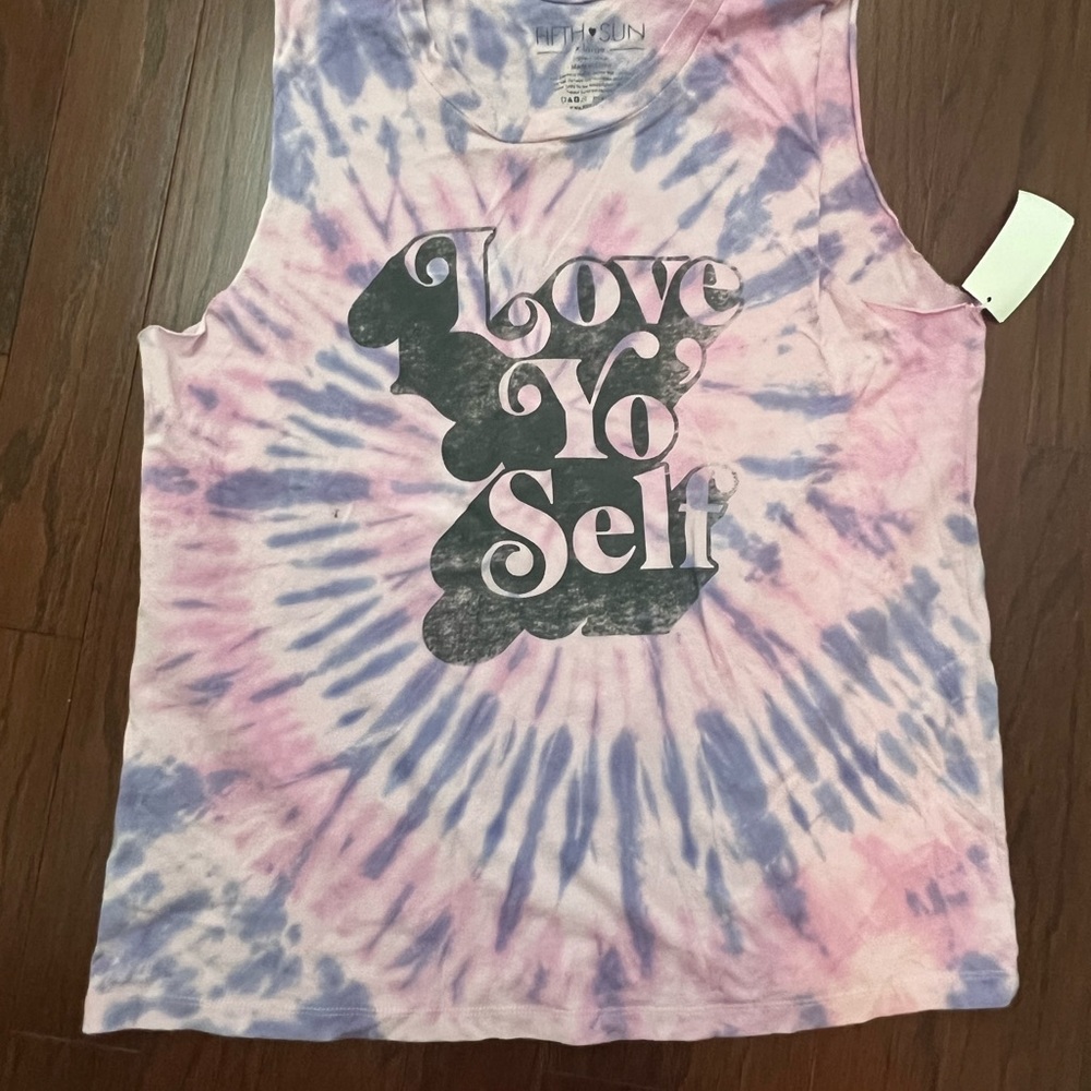 NEW NWT Target Fifth Sun Graphic Tee T-shirt Tank Top Tye dye